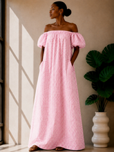 Load image into Gallery viewer, The Gingham Maxi Dress