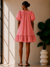 Load image into Gallery viewer, The Gingham Mini Dress