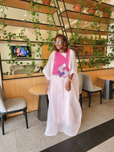 Load image into Gallery viewer, The Pink Embroidered Organdy Boubou