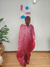 Load image into Gallery viewer, The Burgundy Embroidered Organdy Boubou