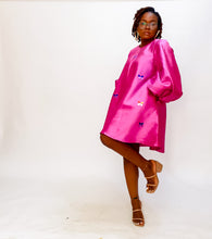Load image into Gallery viewer, The Pink Bubble Sleeve dress