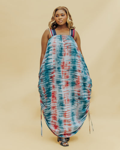 The drawstring Adire Maxi