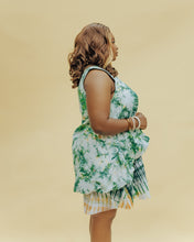 Load image into Gallery viewer, The Green Adire Bubble shift