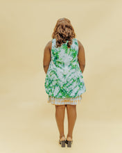 Load image into Gallery viewer, The Green Adire Bubble shift