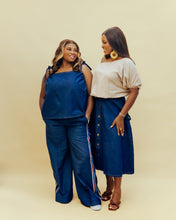 Load image into Gallery viewer, The Denim Aso-oke Set