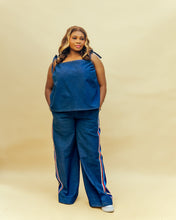 Load image into Gallery viewer, The Denim Aso-oke Set