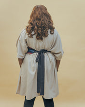 Load image into Gallery viewer, The Linen Throw with Aso-oke Belt