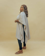 Load image into Gallery viewer, The Linen Throw with Aso-oke Belt