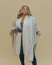 Load image into Gallery viewer, The Linen Throw with Aso-oke Belt