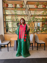 Load image into Gallery viewer, The Green Embroidered Organdy Boubou