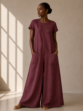 Load image into Gallery viewer, The Sleeved Easy Jumpsuit