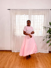 Load image into Gallery viewer, The Pink Short sleeve Bubble skirt set