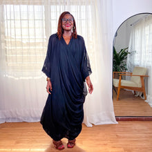 Load image into Gallery viewer, The Black Drape Boubou