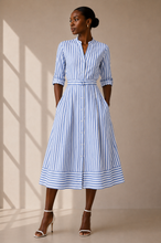 Load image into Gallery viewer, The Striped Shirt Dress