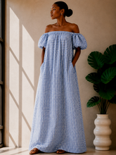 Load image into Gallery viewer, The Gingham Maxi Dress