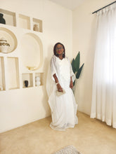 Load image into Gallery viewer, The White Embroidered Organdy Boubou