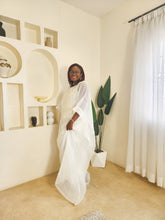 Load image into Gallery viewer, The White Embroidered Organdy Boubou