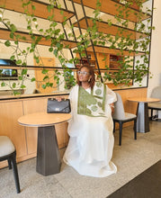 Load image into Gallery viewer, The Cream Embroidered Organdy Boubou