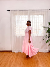 Load image into Gallery viewer, The Pink Short sleeve Bubble skirt set