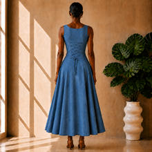 Load image into Gallery viewer, Chambray Midi Dress