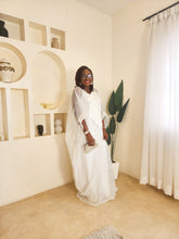 Load image into Gallery viewer, The White Embroidered Organdy Boubou