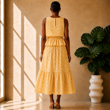 Load image into Gallery viewer, Gingham Skirt Set