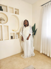 Load image into Gallery viewer, The White Embroidered Organdy Boubou