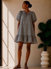 Load image into Gallery viewer, The Gingham Mini Dress