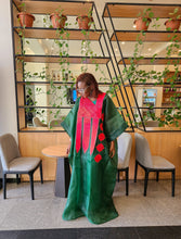 Load image into Gallery viewer, The Green Embroidered Organdy Boubou