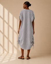 Load image into Gallery viewer, Drawstring Midi Dress