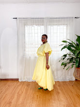 Load image into Gallery viewer, Yellow Off Shoulder Bubble Skirt Set