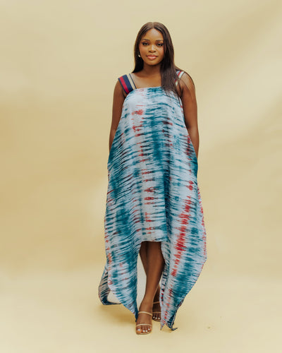 The Handkerchief Adire Maxi